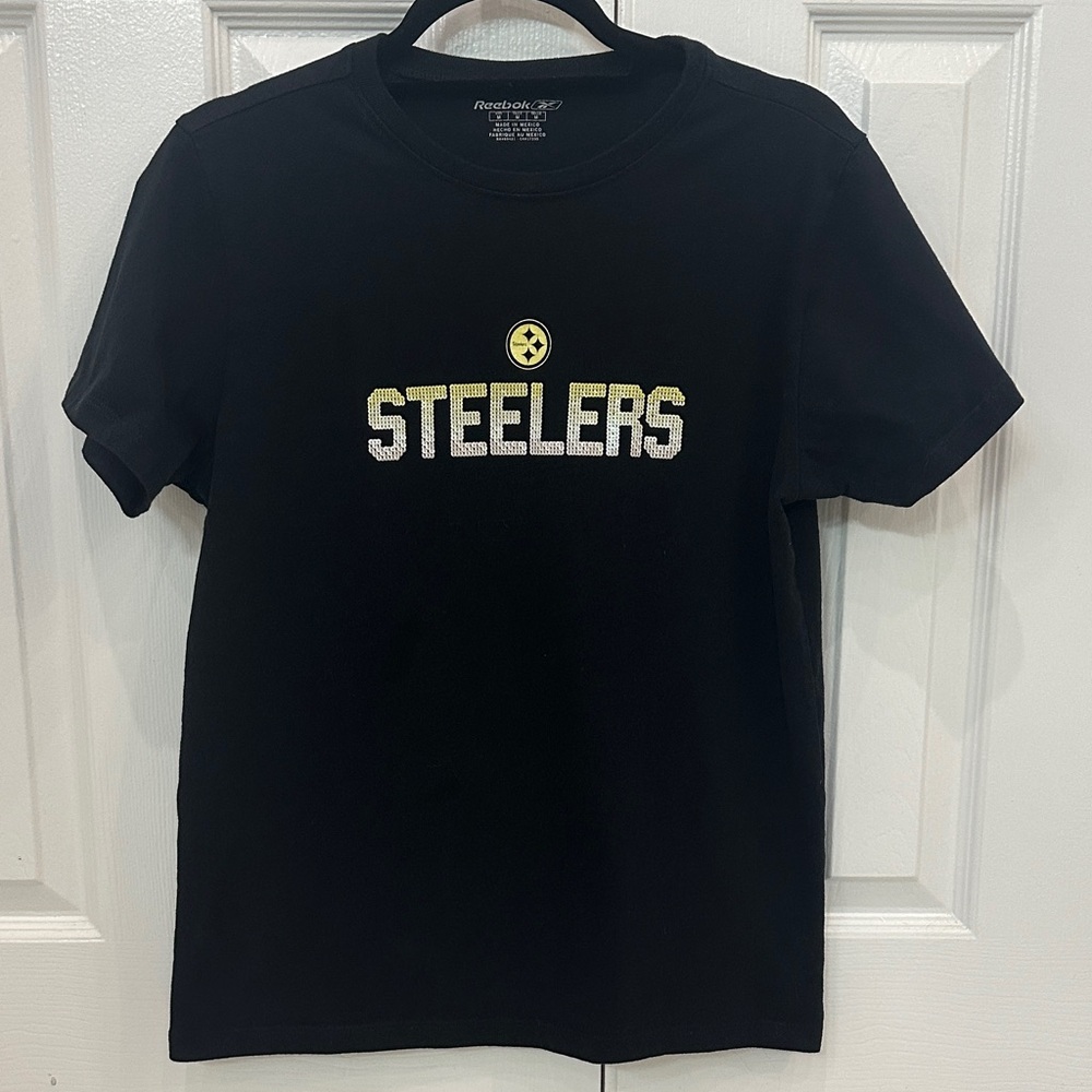 Reebok Black Steelers Tee